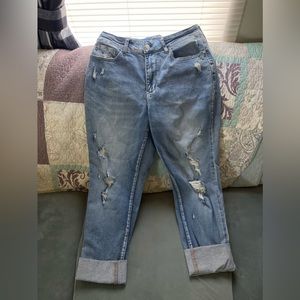 NWOT Judy Blue Plus Size Eastpointe High Waist Cuffed Boyfriend